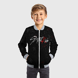 Бомбер детский STRAY KIDS, цвет: 3D-серый — фото 2