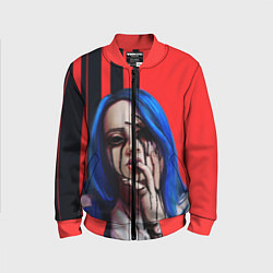 Бомбер детский Billie Eilish: Demon, цвет: 3D-красный