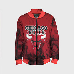 Бомбер детский CHICAGO BULLS, цвет: 3D-красный