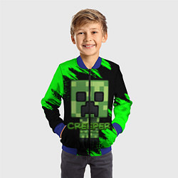 Бомбер детский MINECRAFT CREEPER, цвет: 3D-синий — фото 2