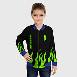 Бомбер детский Billie Eilish, цвет: 3D-синий — фото 2