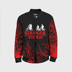 Бомбер детский STRANGER THINGS, цвет: 3D-черный