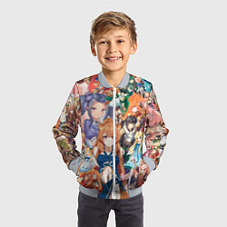 Бомбер детский Восхождение Героя Щита, цвет: 3D-серый — фото 2