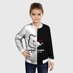 Бомбер детский Monokuma, цвет: 3D-белый — фото 2
