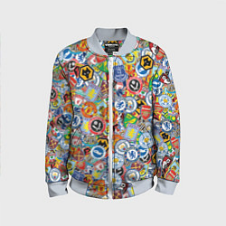 Бомбер детский Английская Премьер Лига, цвет: 3D-серый