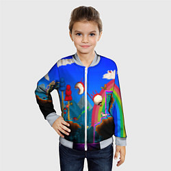 Бомбер детский TERRARIA GAME, цвет: 3D-серый — фото 2