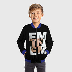Бомбер детский Eminem, цвет: 3D-синий — фото 2