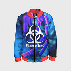 Бомбер детский PLAGUE INC, цвет: 3D-красный