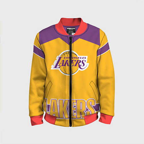 Детский бомбер Los Angeles Lakers / 3D-Красный – фото 1