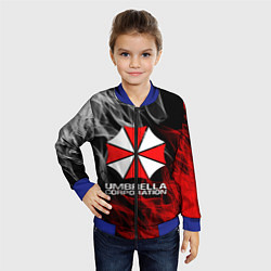 Бомбер детский UMBRELLA CORP, цвет: 3D-синий — фото 2