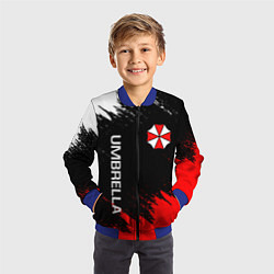 Бомбер детский UMBRELLA CORP, цвет: 3D-синий — фото 2