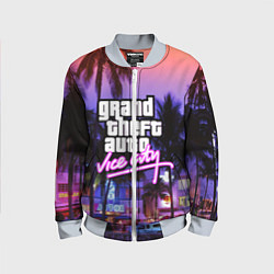 Бомбер детский Grand Theft Auto Vice City, цвет: 3D-серый