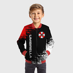 Бомбер детский UMBRELLA CORPORATION, цвет: 3D-красный — фото 2