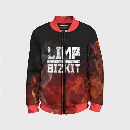 Детский бомбер LIMP BIZKIT / 3D-Красный – фото 1