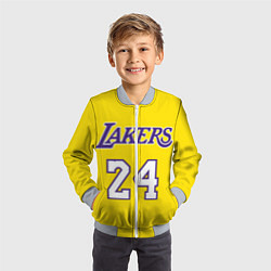Бомбер детский Kobe Bryant 24, цвет: 3D-серый — фото 2