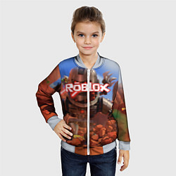 Бомбер детский ROBLOX, цвет: 3D-серый — фото 2