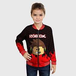 Бомбер детский ROBLOX, цвет: 3D-красный — фото 2