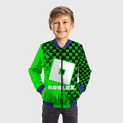 Бомбер детский Roblox, цвет: 3D-синий — фото 2
