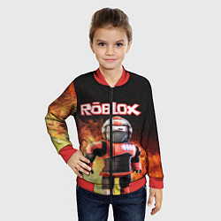 Бомбер детский ROBLOX, цвет: 3D-красный — фото 2