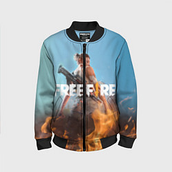 Бомбер детский Free fire, цвет: 3D-черный