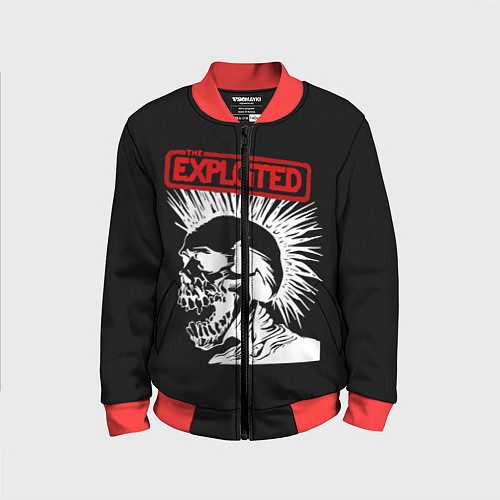 Детский бомбер The Exploited / 3D-Красный – фото 1