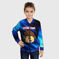 Бомбер детский ROBLOX, цвет: 3D-синий — фото 2