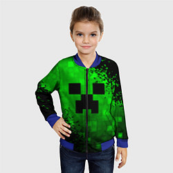 Бомбер детский MINECRAFT, цвет: 3D-синий — фото 2