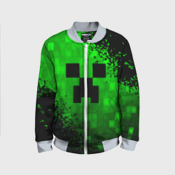 Бомбер детский MINECRAFT, цвет: 3D-серый