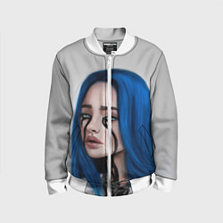 Бомбер детский BILLIE EILISH, цвет: 3D-белый