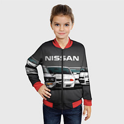 Бомбер детский NISSAN, цвет: 3D-красный — фото 2