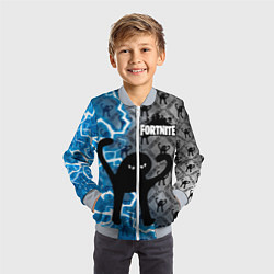 Бомбер детский ЪУЪ FORTNITE, цвет: 3D-серый — фото 2