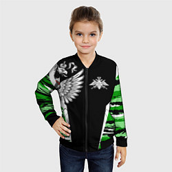 Бомбер детский Пограничные Войска, цвет: 3D-черный — фото 2
