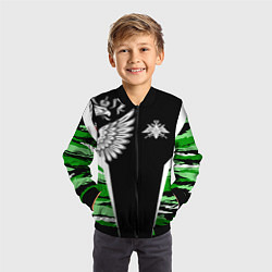 Бомбер детский Пограничные Войска, цвет: 3D-черный — фото 2