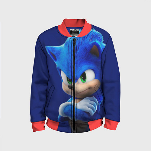 Детский бомбер SONIC / 3D-Красный – фото 1