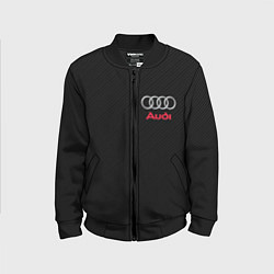 Бомбер детский AUDI, цвет: 3D-черный