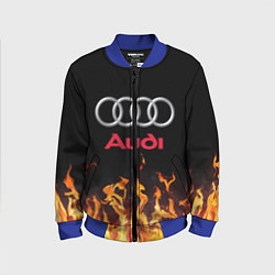 Бомбер детский AUDI, цвет: 3D-синий