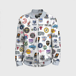 Детский бомбер NBA Pattern