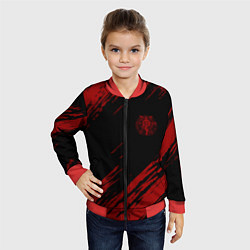 Бомбер детский Стальной алхимик, цвет: 3D-красный — фото 2