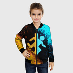 Бомбер детский PORTAL, цвет: 3D-черный — фото 2