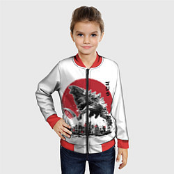 Бомбер детский GODZILLA, цвет: 3D-красный — фото 2