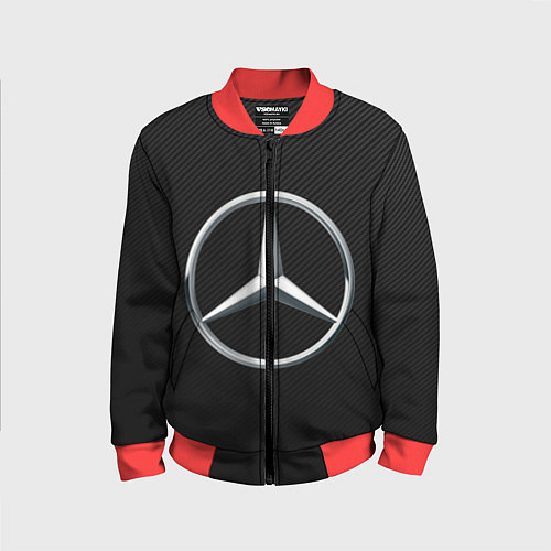 Детский бомбер MERCEDES-BENZ CARBON / 3D-Красный – фото 1