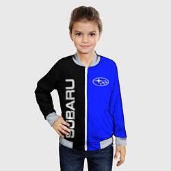 Бомбер детский SUBARU, цвет: 3D-серый — фото 2