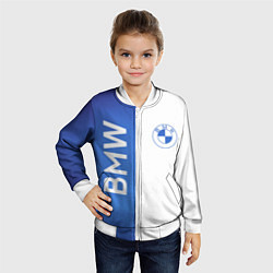 Бомбер детский BMW, цвет: 3D-белый — фото 2