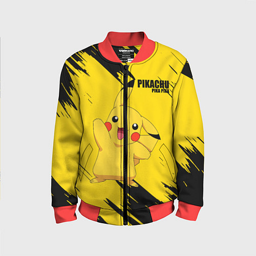 Детский бомбер PIKACHU: PIKA PIKA / 3D-Красный – фото 1