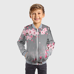 Бомбер детский САКУРА, цвет: 3D-серый — фото 2
