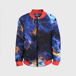 Бомбер детский Космос, цвет: 3D-красный