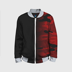 Бомбер детский RED BLACK MILITARY CAMO, цвет: 3D-серый