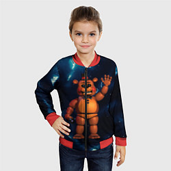Бомбер детский Five Nights At Freddys, цвет: 3D-красный — фото 2
