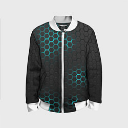Бомбер детский СТАЛЬНАЯ НЕОНОВАЯ БРОНЯ, цвет: 3D-белый