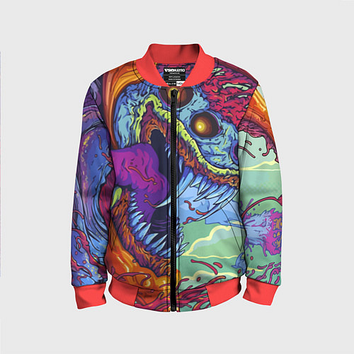 Детский бомбер HYPERBEAST / 3D-Красный – фото 1